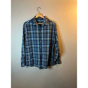 Woolrich Plaid Long Sleeve Shirt - Mens Large
